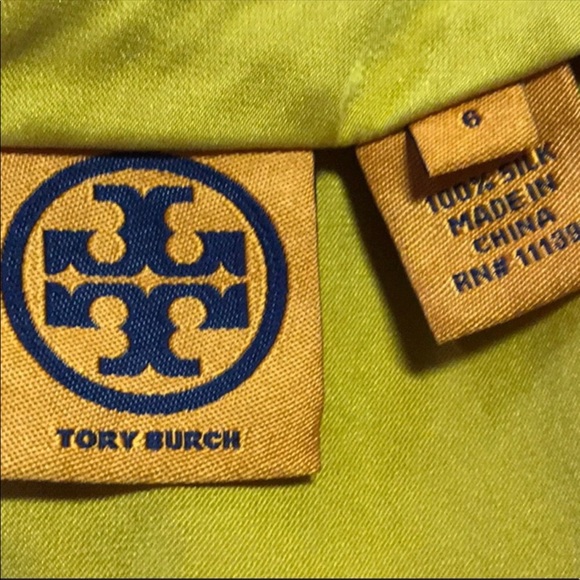 Tory Burch Golden Yellow Silk Top - Picture 6 of 6